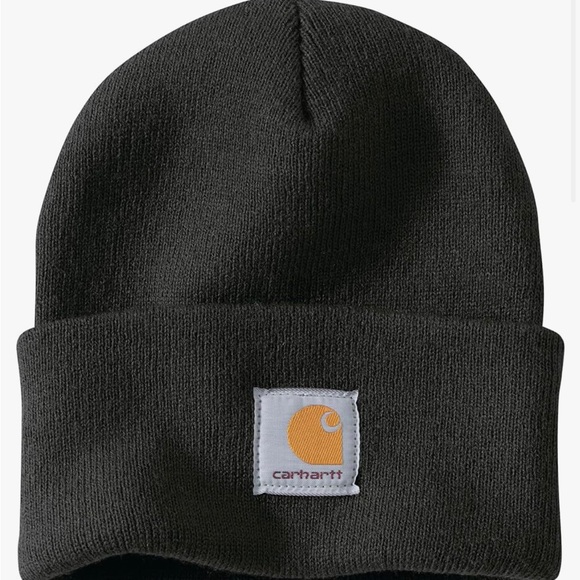 NWT Carhartt Men’s Knit Cuffed Beanie One Size Black - Picture 1 of 1